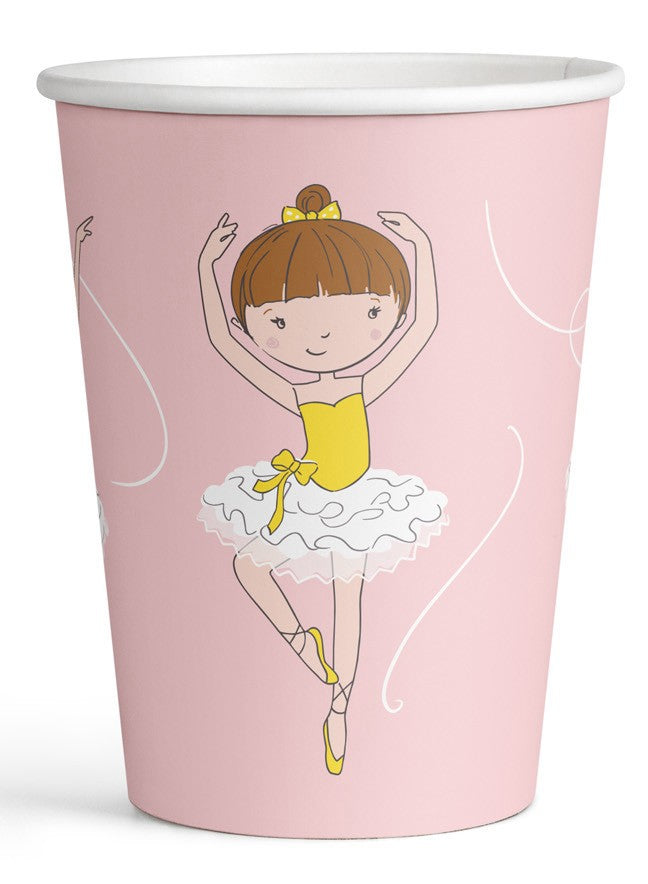 Balett, Balerina Little Dancer papír pohár 8 db-os 250 ml, J-DPA990394766