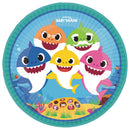 Baby Shark Music papírtányér 8 db-os 23 cm, J-DPA990903966