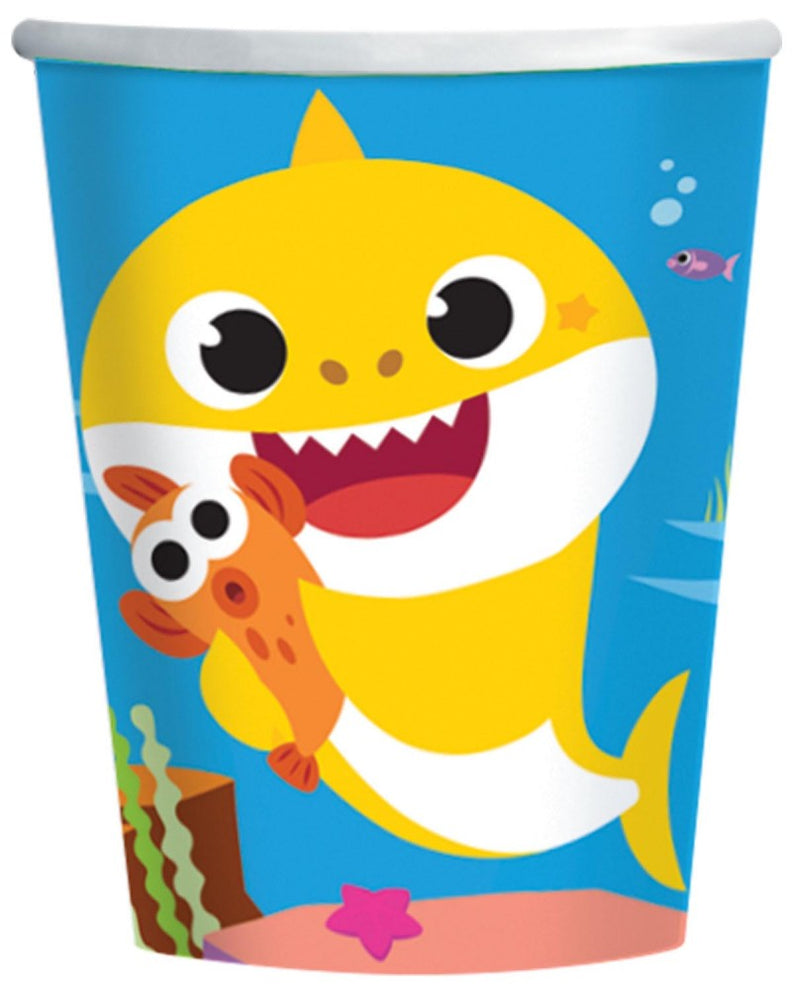 Baby Shark Music papír pohár 8 db-os 250 ml, J-DPA990904166