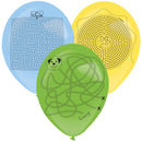 Színes labirintus Labyrinth léggömb, lufi 3 db-os tollal 14 inch (35,5 cm), J-DPA9911764