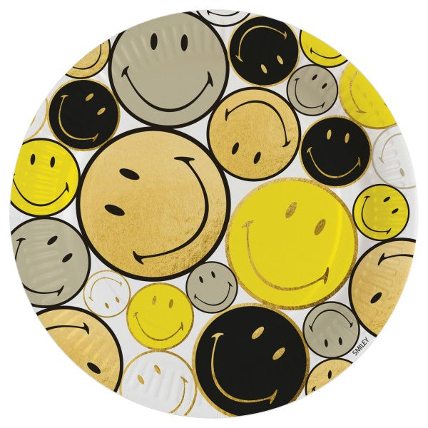 Emoji Smiley Originals papírtányér 8 db-os 23 cm, J-DPA9914440