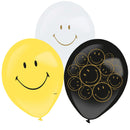 Emoji Smiley Originals léggömb, lufi 6 db-os 11 inch (27,5 cm), J-DPA9914446