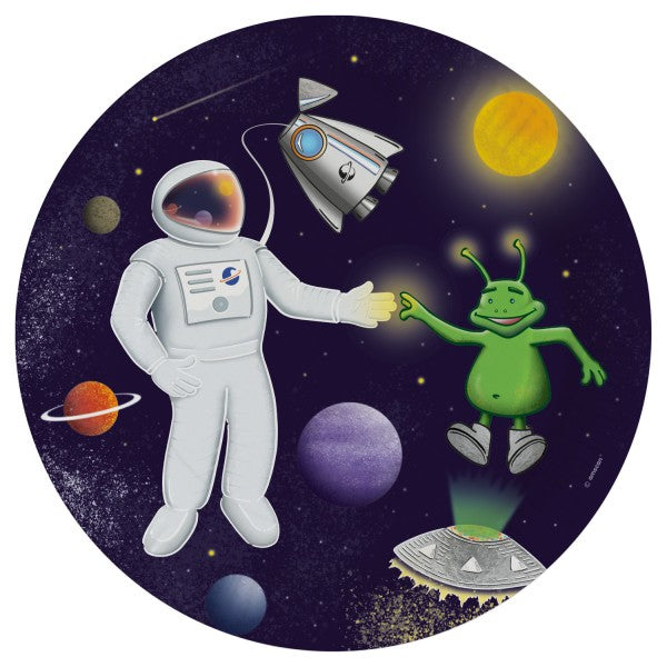 Űr Space papírtányér 8 db-os 23 cm, J-DPA9914665
