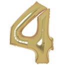 Arany White Gold 4-es szám fólia lufi 93 cm, J-DPA9915182