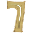 Arany White Gold 7-es szám fólia lufi 88 cm, J-DPA9915185