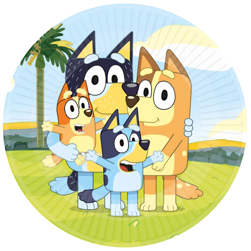 Bluey Joke papírtányér 8 db-os 23 cm, J-DPA991537866