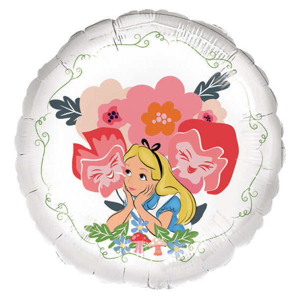 Disney Alice Csodaországban Flowers fólia lufi 43 cm, J-DPA9916007
