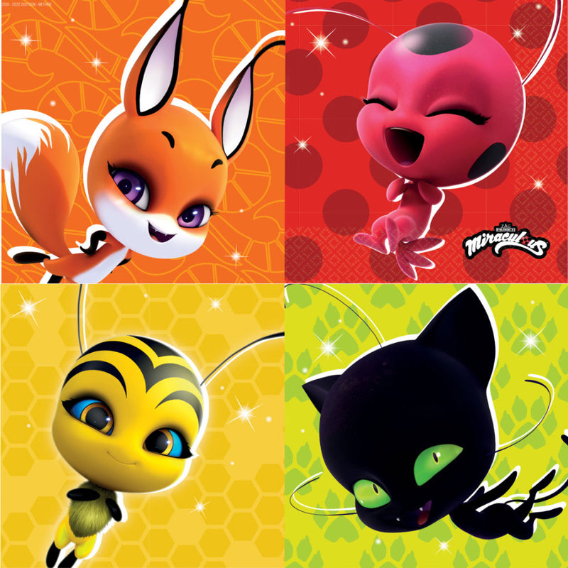 Katicabogár és Fekete macska kalandjai Kwami szalvéta 16 db-os 33x33 cm, J-DPA9917065