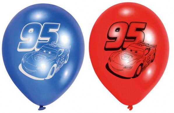 Disney Verdák 95 léggömb, lufi 6 db-os 9 inch (22,8 cm), J-DPA999228