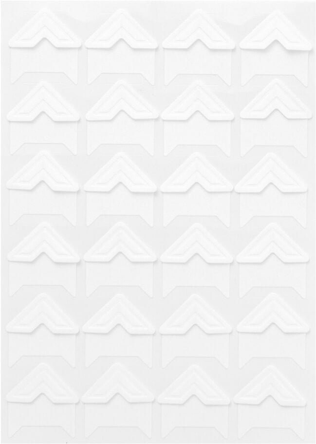Fotósarok, öntapadós, 2x2cm-es, 48 db-os, fehér