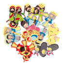 Dekorgumi, öntapadós, karácsonyi formák, betlehemi, 36 db/csomag