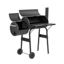 Faszenes kerti grillsütő füstölővel