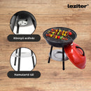 Faszenes kerti gömb grillsütő