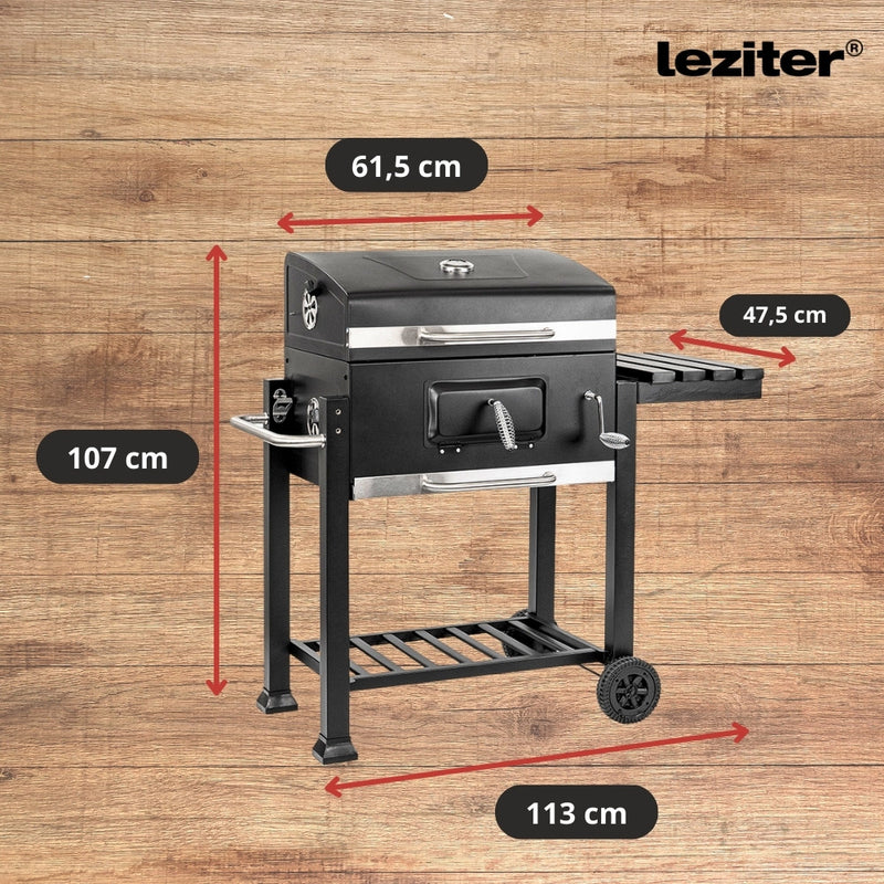 Multifunkciós faszenes kerti grillsütő