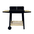 Téglalap alakú görgős faszenes grill