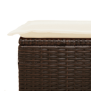 vidaXL 9 részes barna polyrattan kerti ülőgarnitúra párnákkal