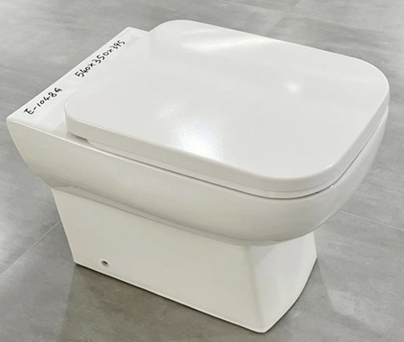 Eros ES CLASSIC - padlón álló WC - ülőkével komplett - perem nélküli öblítés - alsó/ hátsó kifolyású