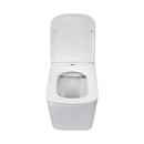 Eros ES QUADRO fali wc - ülőkével komplett - perem nélküli öblítés - 49,5 cm