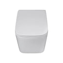 Eros ES QUADRO fali wc - ülőkével komplett - perem nélküli öblítés - 49,5 cm