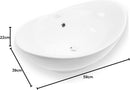 Eros GONDOLA - PULTRA ültethető - Top Counter - porcelán mosdó - 59 x 39 x 21 cm