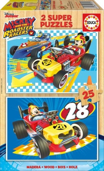 Educa 2 x 25 db-os fa puzzle - Mickey Mouse és barátai