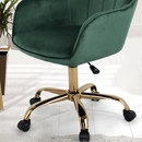 irodai szék, zöld Velvet szövet/arany, EROL