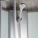 Evora White 90 hátfalas zuhanykabin zuhanytálcával, 90x90x205 cm