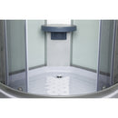 Evora White 90 hátfalas zuhanykabin zuhanytálcával, 90x90x205 cm