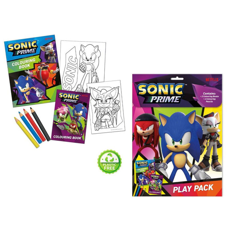 Sonic a sündisznó Prime színező szett, J-EWA00015SN