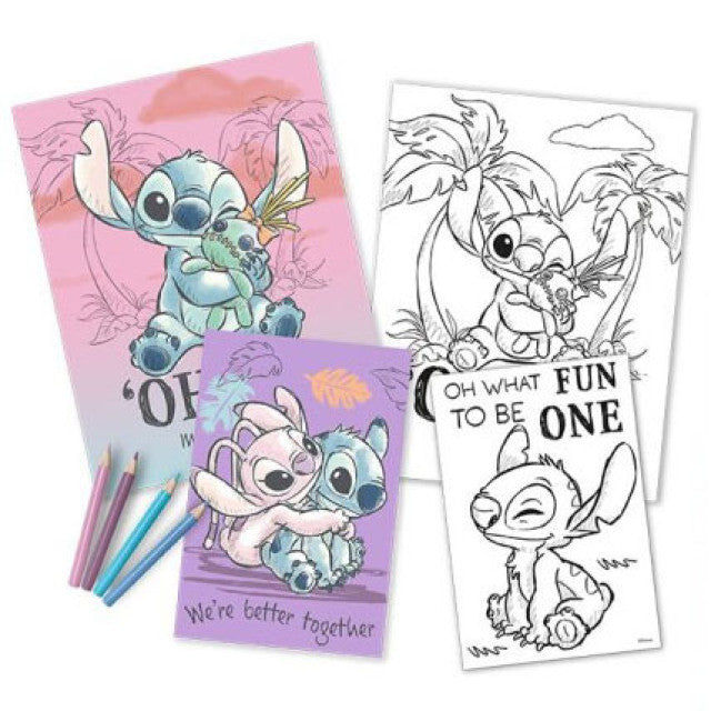 Disney Lilo és Stitch, A csillagkutya Cheeky színező szett, J-EWA00054ST