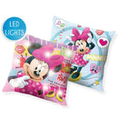Disney Minnie LED világító párna, díszpárna 40x40 cm, J-EWA20877WD