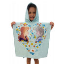Disney Jégvarázs Flower strand törölköző poncsó 60x120 cm, J-EWA224FR