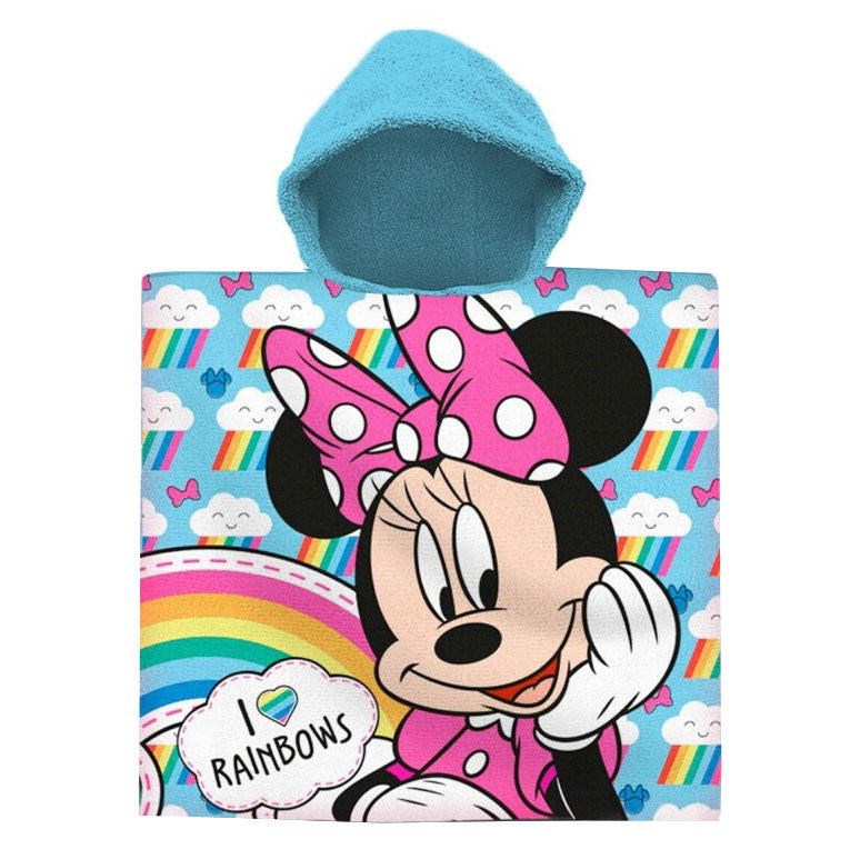 Disney Minnie Rainbows strand törölköző poncsó 60x120 cm, J-EWA242MN