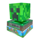 Minecraft Creeper 3D éjszakai lámpa és ébresztőóra, J-EWA3020MIN