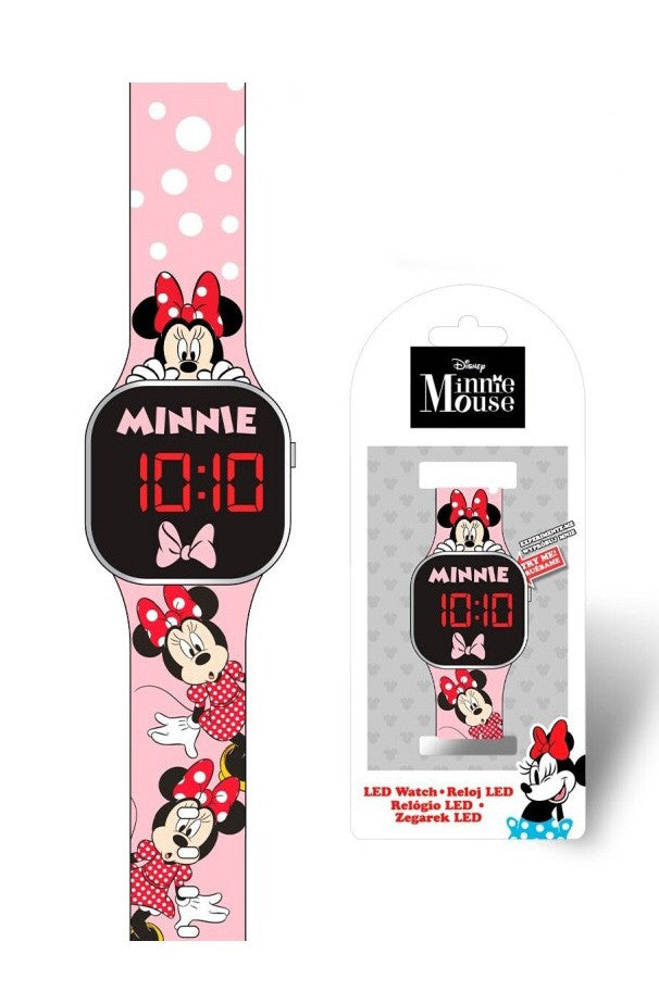 Disney Minnie Pink digitális LED karóra, J-EWA4369MN