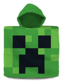 Minecraft Green strand törölköző poncsó 60x120 cm, J-EWA438MNC
