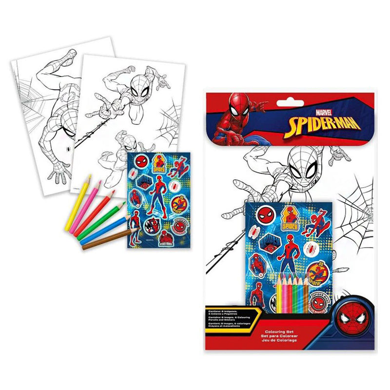Pókember Web-Slinger színező + matrica szett, J-EWA50019SP