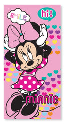 Disney Minnie Hearts fürdőlepedő, strand törölköző 70x137 cm (Fast Dry), J-EXK336001