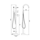 Tia szabadon álló csaptelep fekete