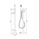 Vina szabadon álló csaptelep króm