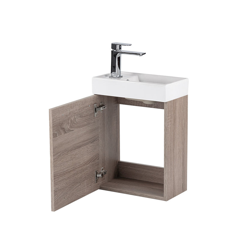 Fantastic fürdőszoba bútor Melanie tükörrel, yorki tölgy színben