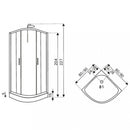 FARO80 hidromasszázs zuhanykabin, 80x80x227 cm