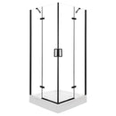 Flow Black szögletes nyílóajtós zuhanykabin 80 cm