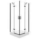 Flow Black szögletes nyílóajtós zuhanykabin 90 cm