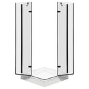 Flow Black szögletes nyílóajtós zuhanykabin 90 cm