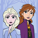 Disney Jégvarázs Sisters Mágikus Kéztörlő arctörlő, törölköző 30x30cm, J-FRA100310