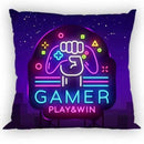 Gamer Neon párnahuzat 40x40 cm, J-FRA595440