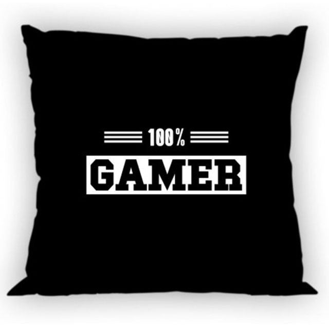 Gamer Black párnahuzat 40x40 cm, J-FRA595457