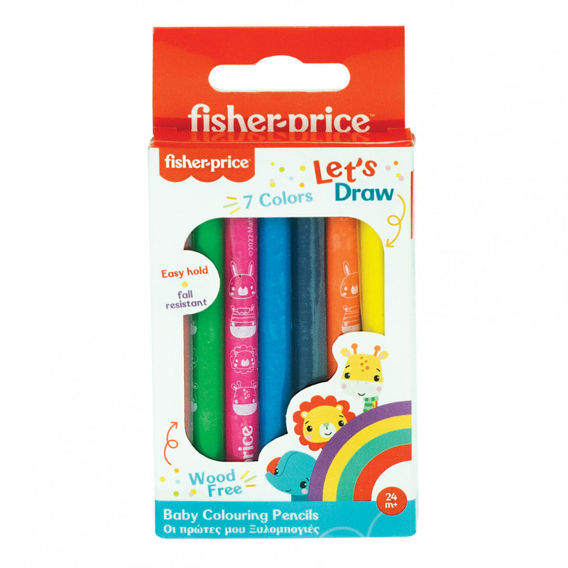 Fisher-Price Let's Draw baba színes ceruza 7 db-os, J-GIM32100001