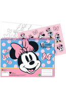 Disney Minnie Joy A/4 spirál vázlatfüzet 40 lapos matricával, J-GIM34038416